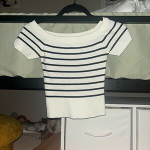 Garage off the shoulder sweater